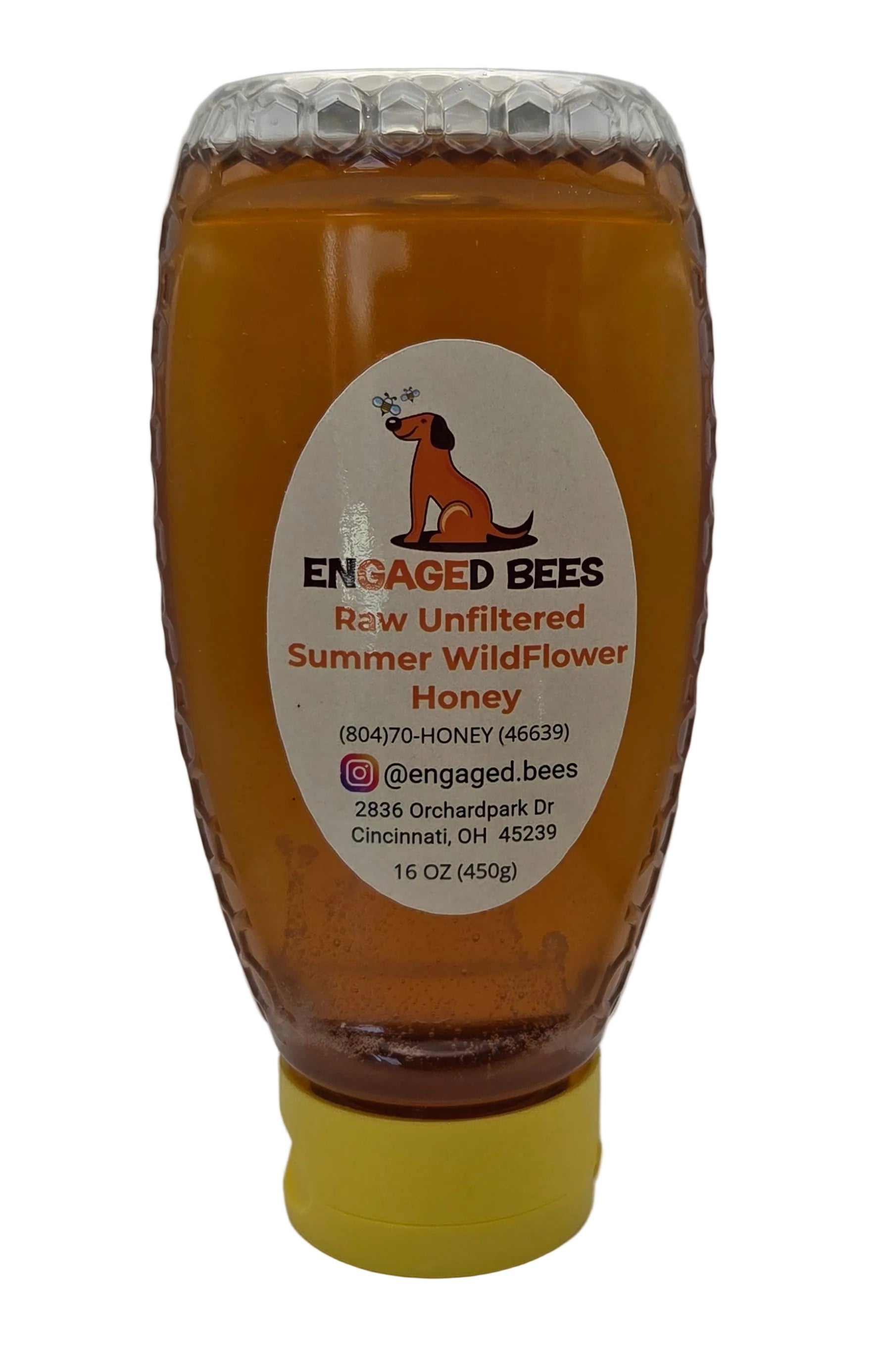 16 oz plastic bottle - summer honey